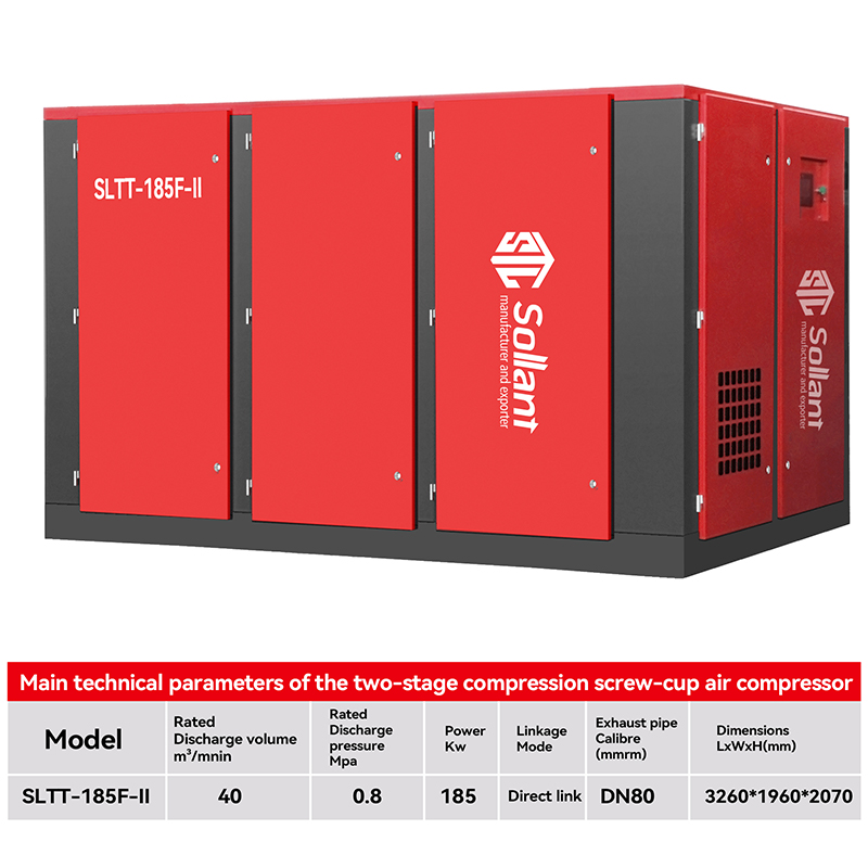 Diesel screw air compressor for concrete