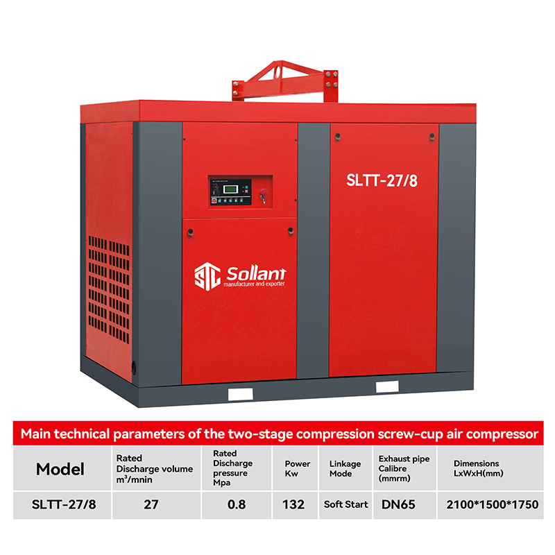 Energy-efficient screw compressor for eco-friendly tunneling