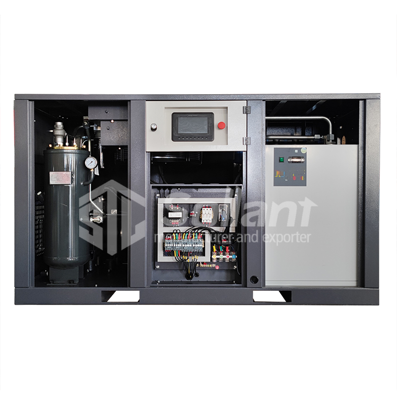 Sollant air compressors with integrated dryers