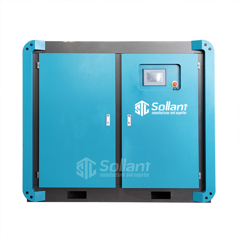 Twin screw air compressor