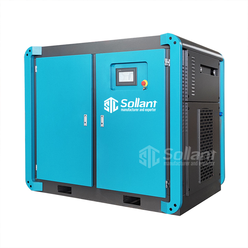 Twin screw air compressor