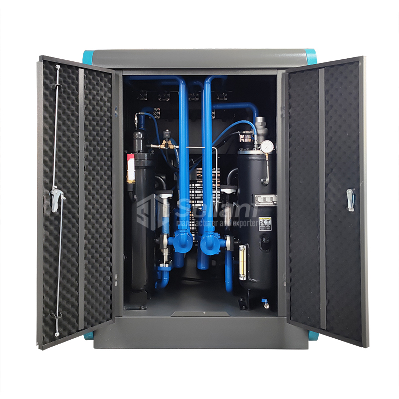 Twin screw air compressor