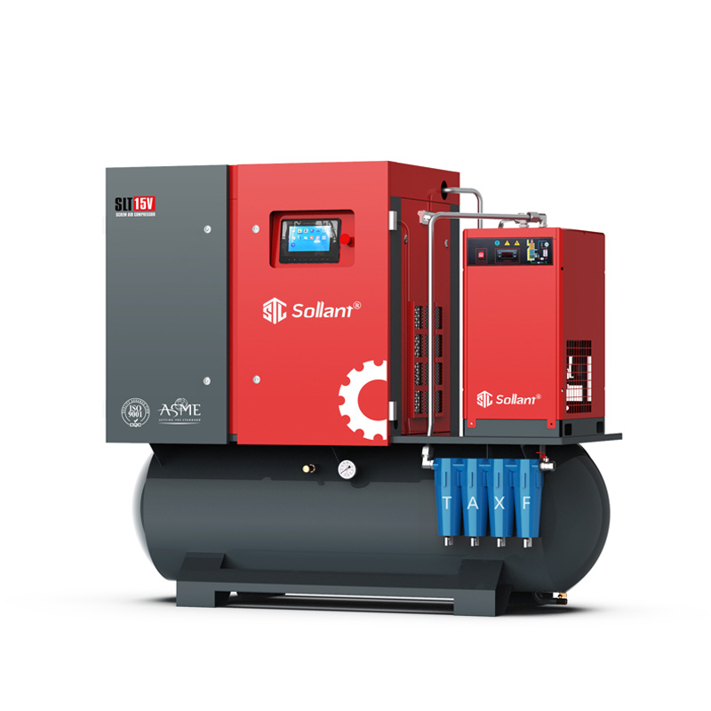 screw compressor with dryer