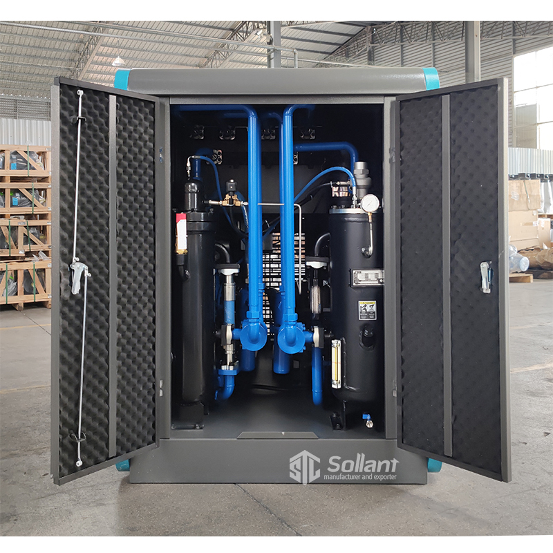 double stage screw compressor