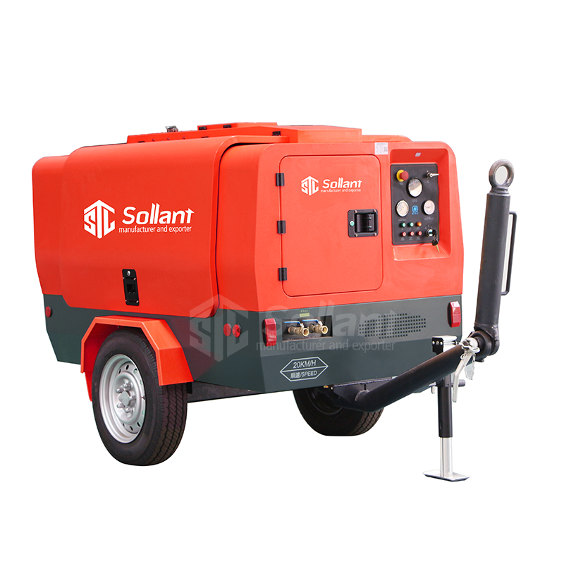 diesel air compressor trailer