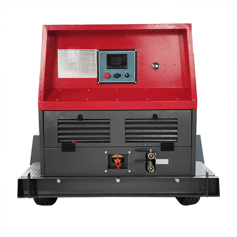 Mobile diesel air compressor